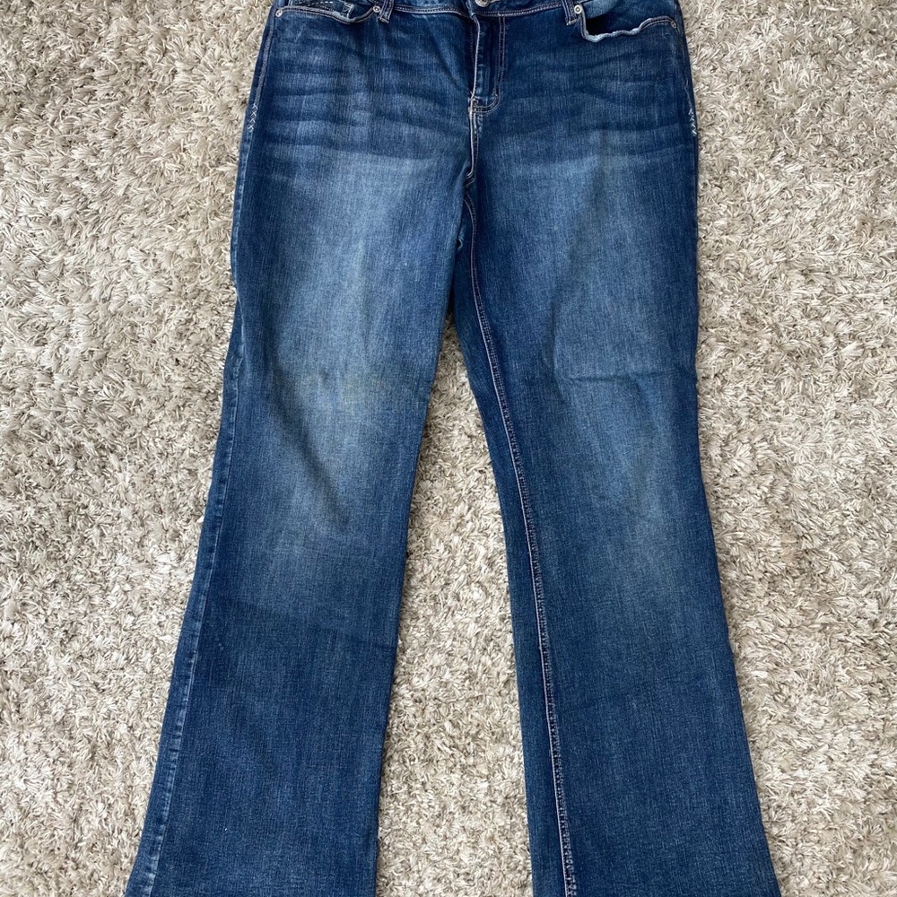 Womens Maurices 15/16R Stretch Bootcut Jeans